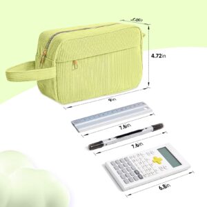 DAKIMOE Pencil Case Cute Pencil Pouch Corduroy Colored Large Capacity Soft Lightweight Versatile Stationary for Students Teens Adults, Purple - Image 30