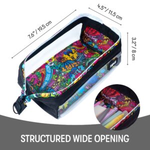 ZIPIT Lenny Pencil Case | Large Capacity Pencil Pouch | Aesthetic Case for College and Office (Teal) - Image 10