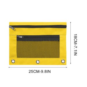 JLFNYA School Supplies Under $1! 3 Ring Pencil Pouch Clearance! Clear Pencil Pouch with Mesh Zipper,Multi-Color Clear Pencil Case,Cosmetic Bag Cute Pencil Case - Image 66