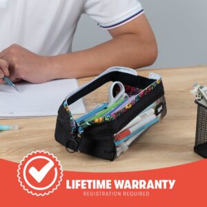 ZIPIT Lenny Pencil Case | Large Capacity Pencil Pouch | Aesthetic Case for College and Office (Teal) - Image 12