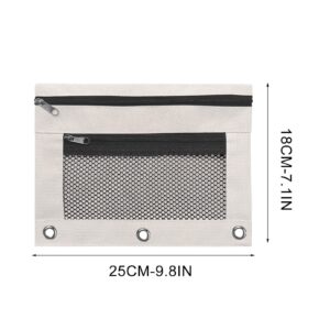 JLFNYA School Supplies Under $1! 3 Ring Pencil Pouch Clearance! Clear Pencil Pouch with Mesh Zipper,Multi-Color Clear Pencil Case,Cosmetic Bag Cute Pencil Case - Image 71