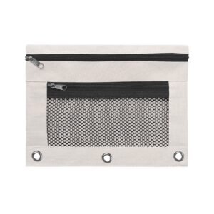 JLFNYA School Supplies Under $1! 3 Ring Pencil Pouch Clearance! Clear Pencil Pouch with Mesh Zipper,Multi-Color Clear Pencil Case,Cosmetic Bag Cute Pencil Case - Image 73