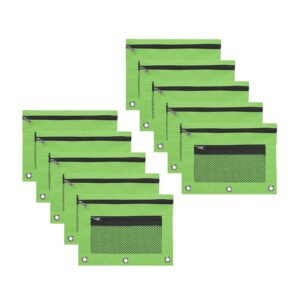 JLFNYA School Supplies Under $1! 3 Ring Pencil Pouch Clearance! Clear Pencil Pouch with Mesh Zipper,Multi-Color Clear Pencil Case,Cosmetic Bag Cute Pencil Case - Image 78