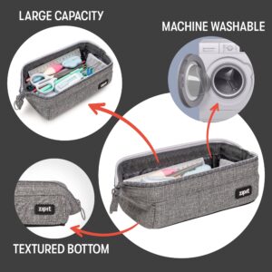 ZIPIT Lenny Pencil Case | Large Capacity Pencil Pouch | Aesthetic Case for College and Office (Teal) - Image 20