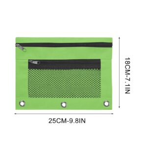 JLFNYA School Supplies Under $1! 3 Ring Pencil Pouch Clearance! Clear Pencil Pouch with Mesh Zipper,Multi-Color Clear Pencil Case,Cosmetic Bag Cute Pencil Case - Image 84