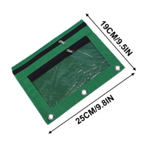 JLFNYA School Supplies Under $1! 3 Ring Pencil Pouch Clearance! Clear Pencil Pouch with Mesh Zipper,Multi-Color Clear Pencil Case,Cosmetic Bag Cute Pencil Case - Image 86