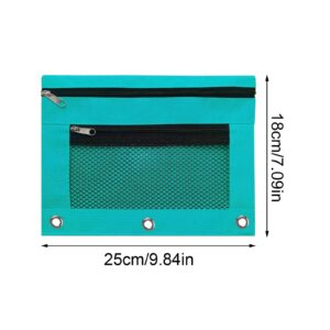 JLFNYA School Supplies Under $1! 3 Ring Pencil Pouch Clearance! Clear Pencil Pouch with Mesh Zipper,Multi-Color Clear Pencil Case,Cosmetic Bag Cute Pencil Case - Image 94