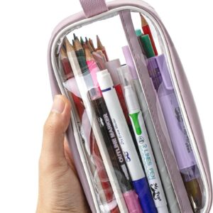 Mr. Pen Clear Pencil Pouch, Pink - Image 7