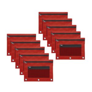 JLFNYA School Supplies Under $1! 3 Ring Pencil Pouch Clearance! Clear Pencil Pouch with Mesh Zipper,Multi-Color Clear Pencil Case,Cosmetic Bag Cute Pencil Case - Image 99