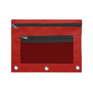 JLFNYA School Supplies Under $1! 3 Ring Pencil Pouch Clearance! Clear Pencil Pouch with Mesh Zipper,Multi-Color Clear Pencil Case,Cosmetic Bag Cute Pencil Case - Image 102