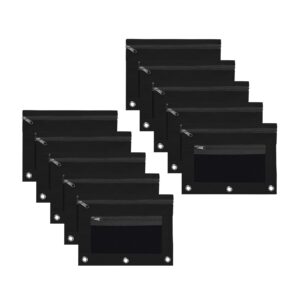 JLFNYA School Supplies Under $1! 3 Ring Pencil Pouch Clearance! Clear Pencil Pouch with Mesh Zipper,Multi-Color Clear Pencil Case,Cosmetic Bag Cute Pencil Case - Image 106