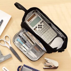 Ameitech Pencil Case,Large Capacity Pencil Pouch Handheld Pen Bag for School Teen Girl Boy,Blue - Image 13
