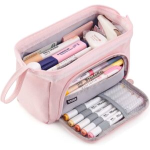 Ameitech Pencil Case,Large Capacity Pencil Pouch Handheld Pen Bag for School Teen Girl Boy,Blue - Image 14