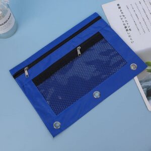 JLFNYA School Supplies Under $1! 3 Ring Pencil Pouch Clearance! Clear Pencil Pouch with Mesh Zipper,Multi-Color Clear Pencil Case,Cosmetic Bag Cute Pencil Case - Image 115