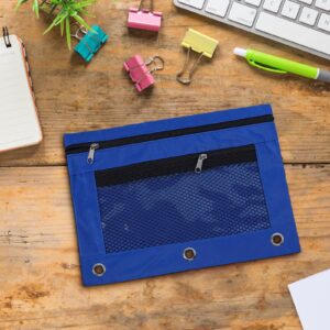 JLFNYA School Supplies Under $1! 3 Ring Pencil Pouch Clearance! Clear Pencil Pouch with Mesh Zipper,Multi-Color Clear Pencil Case,Cosmetic Bag Cute Pencil Case - Image 116