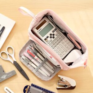 Ameitech Pencil Case,Large Capacity Pencil Pouch Handheld Pen Bag for School Teen Girl Boy,Blue - Image 20