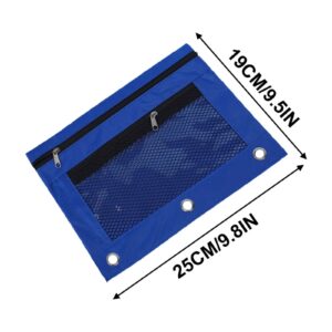 JLFNYA School Supplies Under $1! 3 Ring Pencil Pouch Clearance! Clear Pencil Pouch with Mesh Zipper,Multi-Color Clear Pencil Case,Cosmetic Bag Cute Pencil Case - Image 117