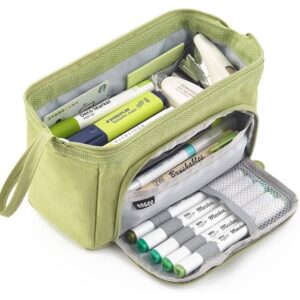 Ameitech Pencil Case,Large Capacity Pencil Pouch Handheld Pen Bag for School Teen Girl Boy,Blue - Image 21