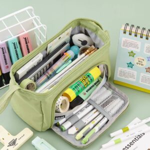 Ameitech Pencil Case,Large Capacity Pencil Pouch Handheld Pen Bag for School Teen Girl Boy,Blue - Image 23