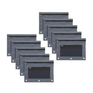 JLFNYA School Supplies Under $1! 3 Ring Pencil Pouch Clearance! Clear Pencil Pouch with Mesh Zipper,Multi-Color Clear Pencil Case,Cosmetic Bag Cute Pencil Case - Image 127