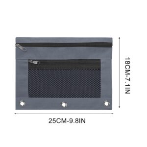 JLFNYA School Supplies Under $1! 3 Ring Pencil Pouch Clearance! Clear Pencil Pouch with Mesh Zipper,Multi-Color Clear Pencil Case,Cosmetic Bag Cute Pencil Case - Image 132