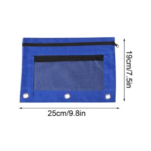 JLFNYA School Supplies Under $1! 3 Ring Pencil Pouch Clearance! Clear Pencil Pouch with Mesh Zipper,Multi-Color Clear Pencil Case,Cosmetic Bag Cute Pencil Case - Image 134