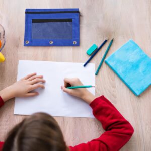 JLFNYA School Supplies Under $1! 3 Ring Pencil Pouch Clearance! Clear Pencil Pouch with Mesh Zipper,Multi-Color Clear Pencil Case,Cosmetic Bag Cute Pencil Case - Image 136