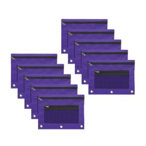 JLFNYA School Supplies Under $1! 3 Ring Pencil Pouch Clearance! Clear Pencil Pouch with Mesh Zipper,Multi-Color Clear Pencil Case,Cosmetic Bag Cute Pencil Case - Image 141