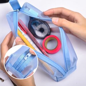 GFHFHITJ Plastic Pencil Box Large Capacity Pencil Boxes Clear Boxes with Snap-Tight Lid Stackable Design And Stylish Office Supplies Storage Organizer Box - Image 7