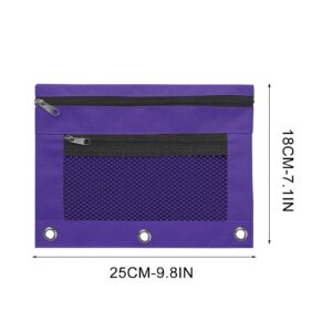 JLFNYA School Supplies Under $1! 3 Ring Pencil Pouch Clearance! Clear Pencil Pouch with Mesh Zipper,Multi-Color Clear Pencil Case,Cosmetic Bag Cute Pencil Case - Image 146