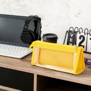 GFHFHITJ Plastic Pencil Box Large Capacity Pencil Boxes Clear Boxes with Snap-Tight Lid Stackable Design And Stylish Office Supplies Storage Organizer Box - Image 13