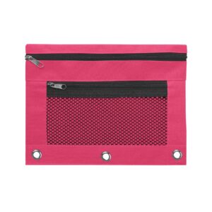 JLFNYA School Supplies Under $1! 3 Ring Pencil Pouch Clearance! Clear Pencil Pouch with Mesh Zipper,Multi-Color Clear Pencil Case,Cosmetic Bag Cute Pencil Case - Image 149