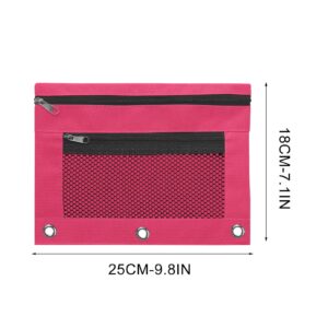 JLFNYA School Supplies Under $1! 3 Ring Pencil Pouch Clearance! Clear Pencil Pouch with Mesh Zipper,Multi-Color Clear Pencil Case,Cosmetic Bag Cute Pencil Case - Image 154