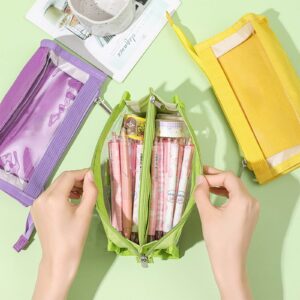 GFHFHITJ Plastic Pencil Box Large Capacity Pencil Boxes Clear Boxes with Snap-Tight Lid Stackable Design And Stylish Office Supplies Storage Organizer Box - Image 20