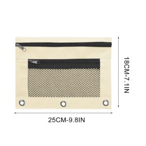 JLFNYA School Supplies Under $1! 3 Ring Pencil Pouch Clearance! Clear Pencil Pouch with Mesh Zipper,Multi-Color Clear Pencil Case,Cosmetic Bag Cute Pencil Case - Image 161