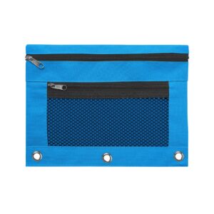 JLFNYA School Supplies Under $1! 3 Ring Pencil Pouch Clearance! Clear Pencil Pouch with Mesh Zipper,Multi-Color Clear Pencil Case,Cosmetic Bag Cute Pencil Case - Image 165