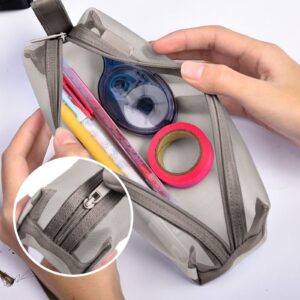 GFHFHITJ Plastic Pencil Box Large Capacity Pencil Boxes Clear Boxes with Snap-Tight Lid Stackable Design And Stylish Office Supplies Storage Organizer Box - Image 30