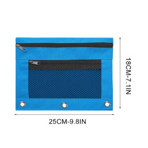 JLFNYA School Supplies Under $1! 3 Ring Pencil Pouch Clearance! Clear Pencil Pouch with Mesh Zipper,Multi-Color Clear Pencil Case,Cosmetic Bag Cute Pencil Case - Image 167