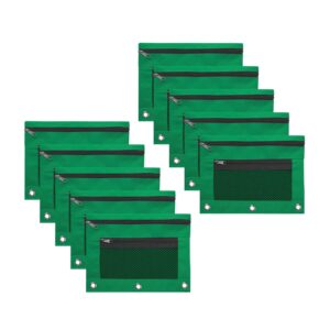 JLFNYA School Supplies Under $1! 3 Ring Pencil Pouch Clearance! Clear Pencil Pouch with Mesh Zipper,Multi-Color Clear Pencil Case,Cosmetic Bag Cute Pencil Case - Image 169