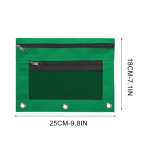 JLFNYA School Supplies Under $1! 3 Ring Pencil Pouch Clearance! Clear Pencil Pouch with Mesh Zipper,Multi-Color Clear Pencil Case,Cosmetic Bag Cute Pencil Case - Image 174