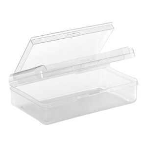GFHFHITJ Plastic Pencil Box Large Capacity Pencil Boxes Clear Boxes with Snap-Tight Lid Stackable Design And Stylish Office Supplies Storage Organizer Box - Image 44