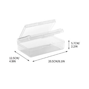 GFHFHITJ Plastic Pencil Box Large Capacity Pencil Boxes Clear Boxes with Snap-Tight Lid Stackable Design And Stylish Office Supplies Storage Organizer Box - Image 45