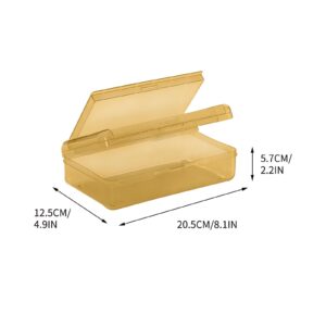 GFHFHITJ Plastic Pencil Box Large Capacity Pencil Boxes Clear Boxes with Snap-Tight Lid Stackable Design And Stylish Office Supplies Storage Organizer Box - Image 47