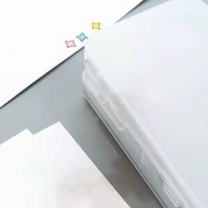 GFHFHITJ Plastic Pencil Box Large Capacity Pencil Boxes Clear Boxes with Snap-Tight Lid Stackable Design And Stylish Office Supplies Storage Organizer Box - Image 65