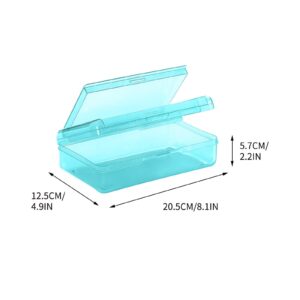 GFHFHITJ Plastic Pencil Box Large Capacity Pencil Boxes Clear Boxes with Snap-Tight Lid Stackable Design And Stylish Office Supplies Storage Organizer Box - Image 70