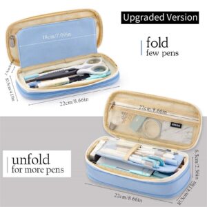 Hajmiiikey Canvas Pencil Cases,Dark Blue - Image 14