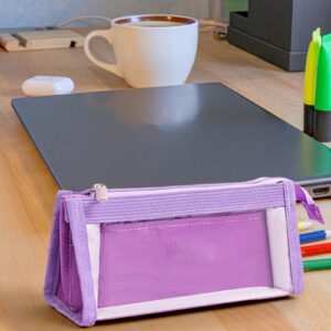 GFHFHITJ Plastic Pencil Box Large Capacity Pencil Boxes Clear Boxes with Snap-Tight Lid Stackable Design And Stylish Office Supplies Storage Organizer Box - Image 82