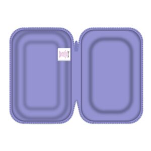 Justice Metallic Rainbow Tie-Dye Zipper Pencil Case - Image 3