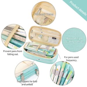 Hajmiiikey Canvas Pencil Cases,Dark Blue - Image 27