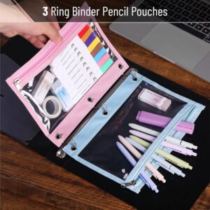 Mr. Pen- Pencil Pouch, 2 Pack, Pencil Pouches, Pencil Pouch for 3 Ring Binder Pencil Pouch, Pencil Cases, Flat Pencil Case for Binder Pouch - Image 8
